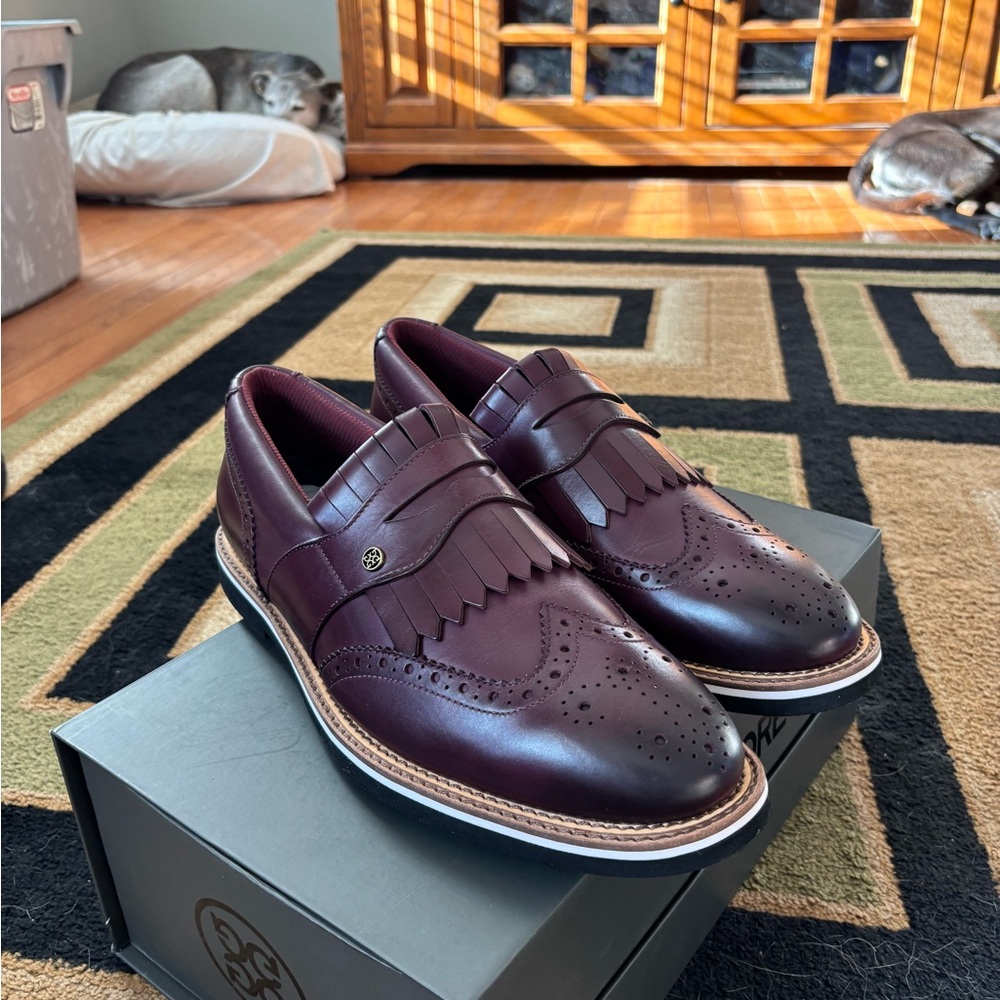 G/FORE Men's Burgundy Athletic Shoes